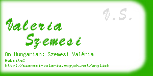 valeria szemesi business card